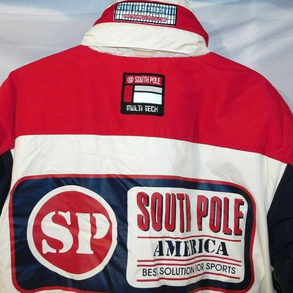 VTG 90s SouthPole Mens L Pullover Parka Jacket - Picture 9 of 12